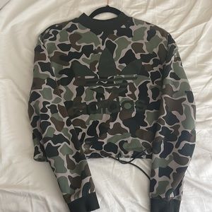 Adidas Cropped Pullover Sweatshirt